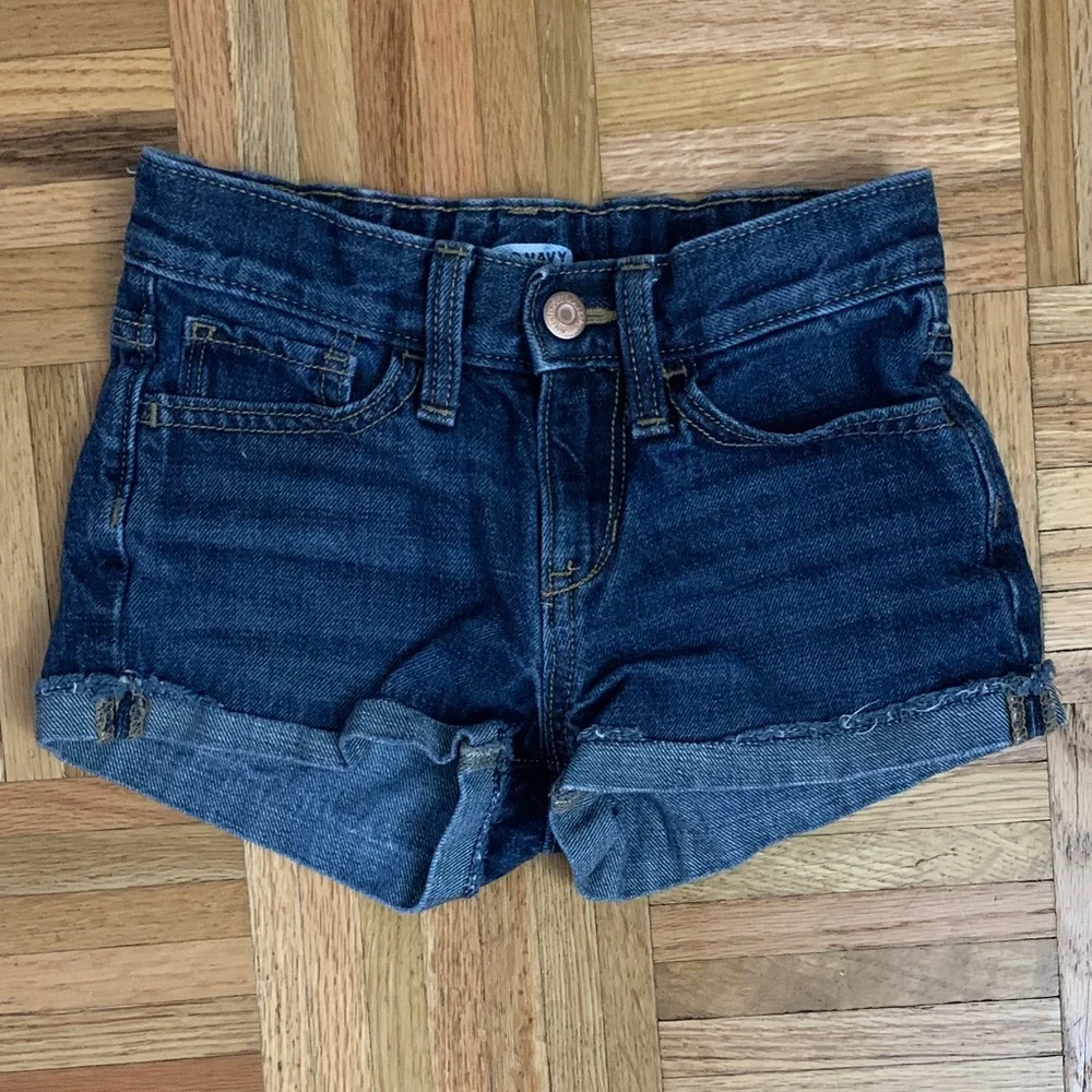 EUC! Dark Blue Denim Shorts Girls Size 8 Old Navy